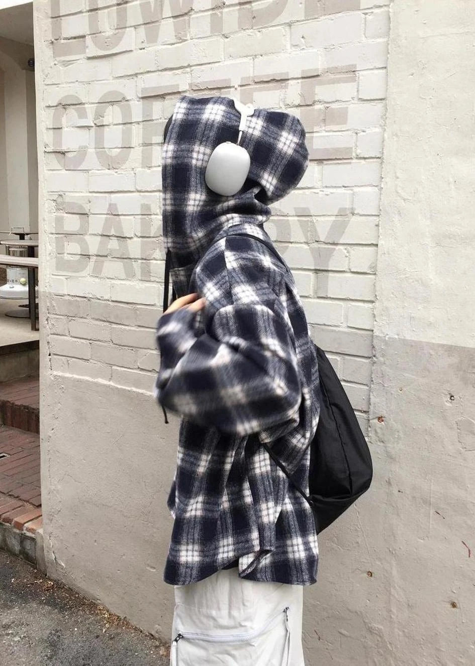 Lee Know-Inspired Black and White Plaid Hooded Shirt – Stray Kids Edition