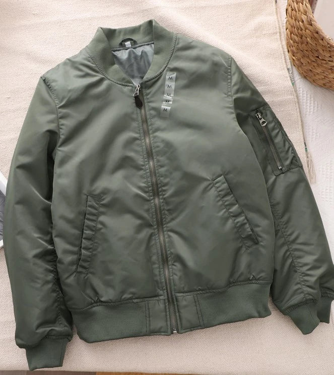Jungkook-Inspired Black Classic Bomber Jacket – BTS Edition