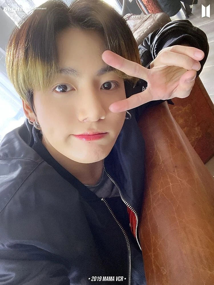 Jungkook-Inspired Black Classic Bomber Jacket – BTS Edition