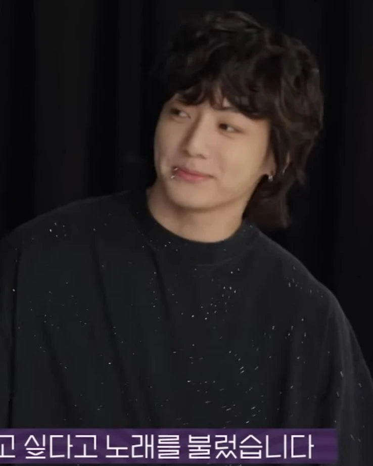Jungkook-Inspired Black Starry Night T-Shirt – BTS Edition