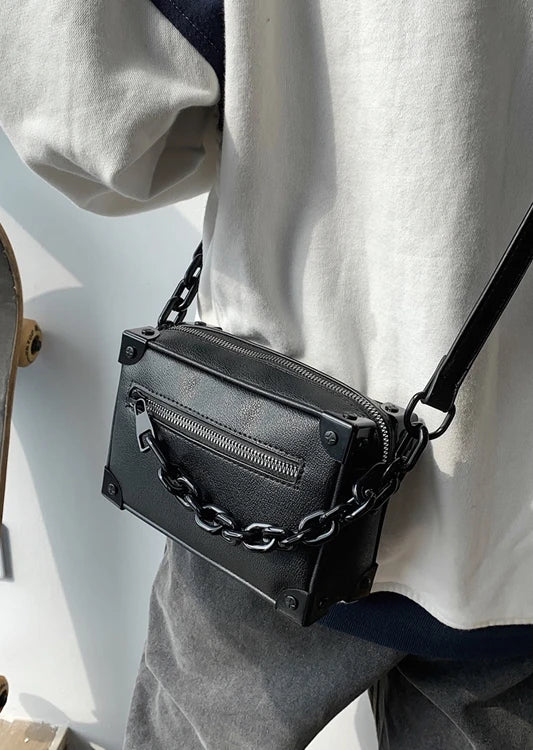 J-Hope-Inspired Black Chain Crossbody Bag – BTS Edition