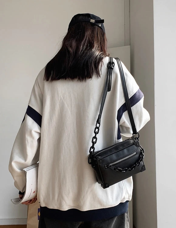 J-Hope-Inspired Black Chain Crossbody Bag – BTS Edition