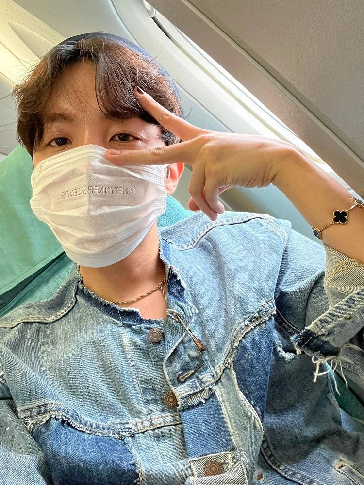 J-Hope-Inspired Black Flower Bracelet – BTS Edition