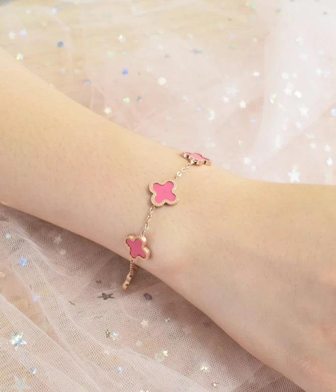 J-Hope-Inspired Black Flower Bracelet – BTS Edition