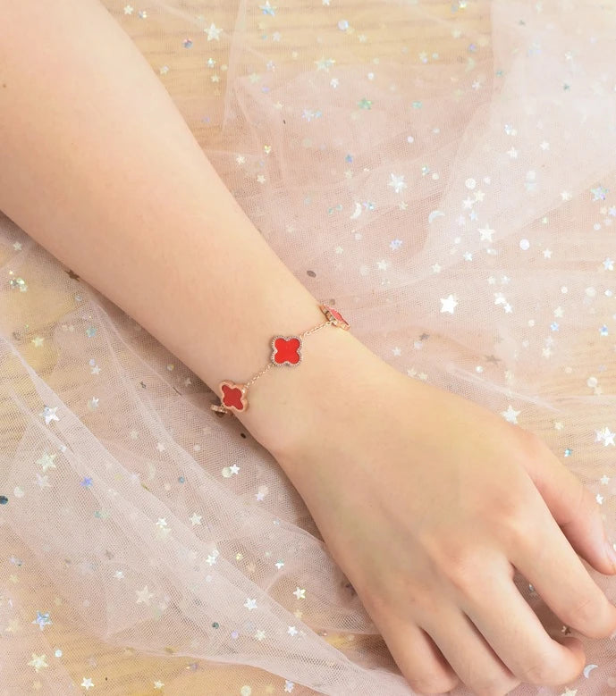 J-Hope-Inspired Black Flower Bracelet – BTS Edition