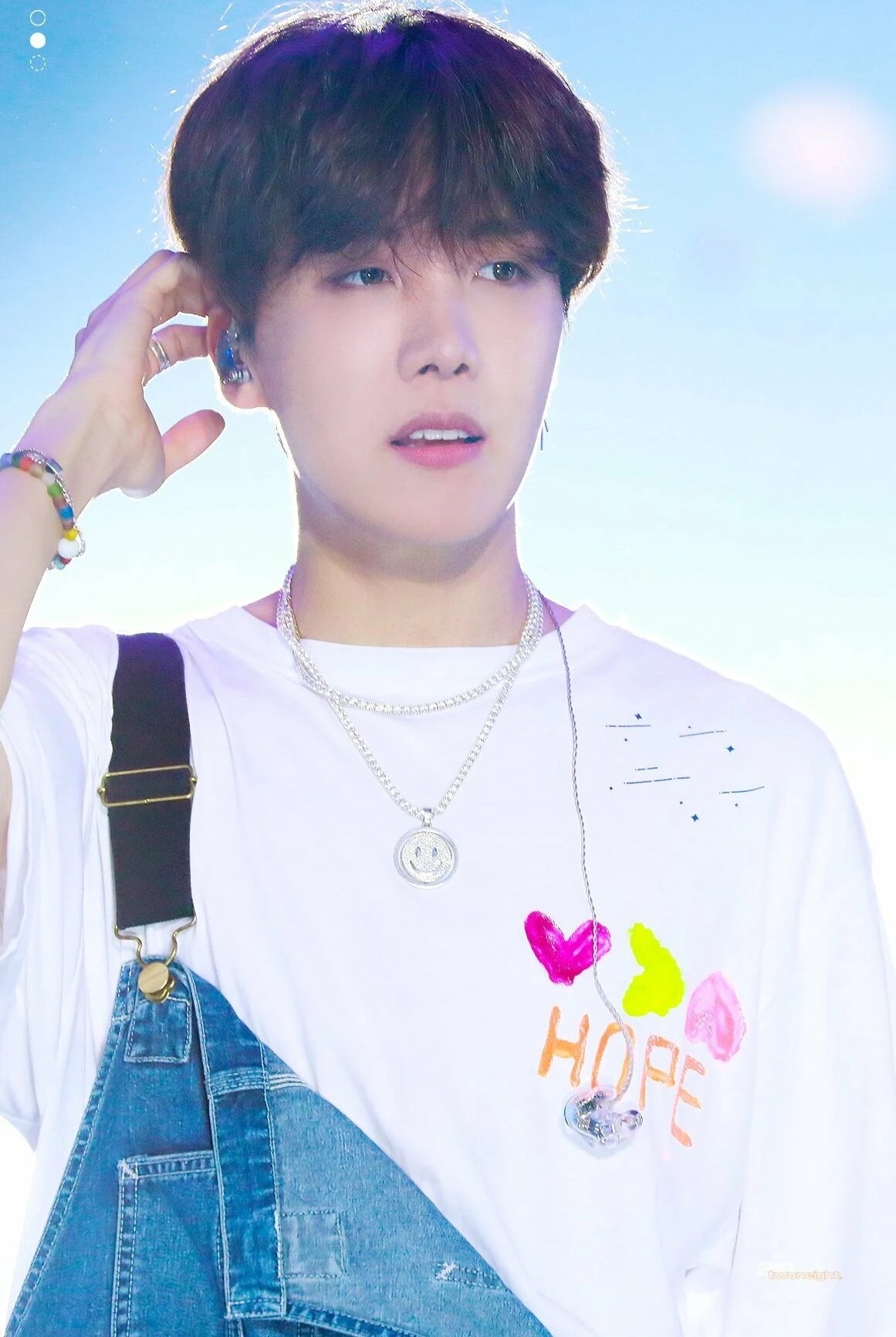 J-Hope-Inspired White Graffiti T-Shirt – BTS Edition