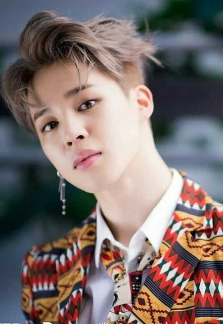 Jimin-Inspired “IDOL” Silver ChimChim Earrings – BTS Edition