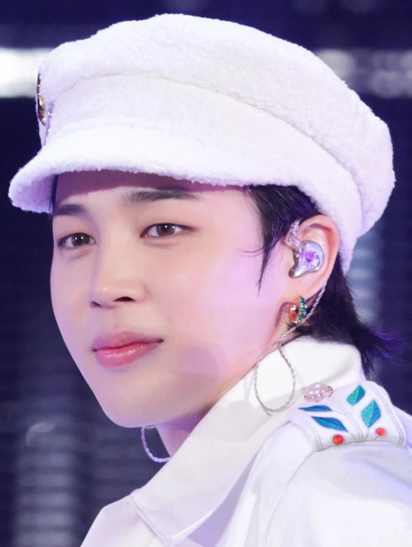 Jimin-Inspired Gold Emerald Earrings – BTS Edition