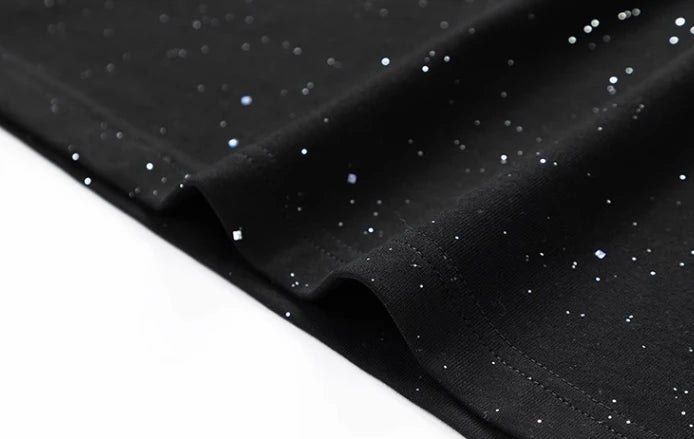 Jungkook-Inspired Black Starry Night T-Shirt – BTS Edition