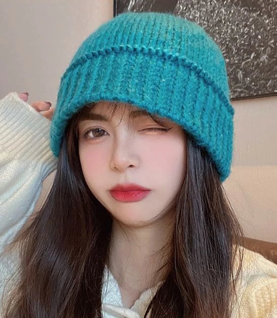 Jungkook-Inspired Black Woolen Fisherman Hat – BTS Edition