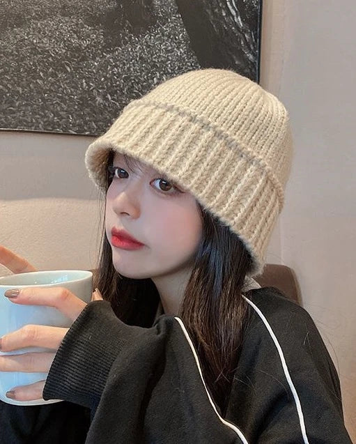 Jungkook-Inspired Black Woolen Fisherman Hat – BTS Edition