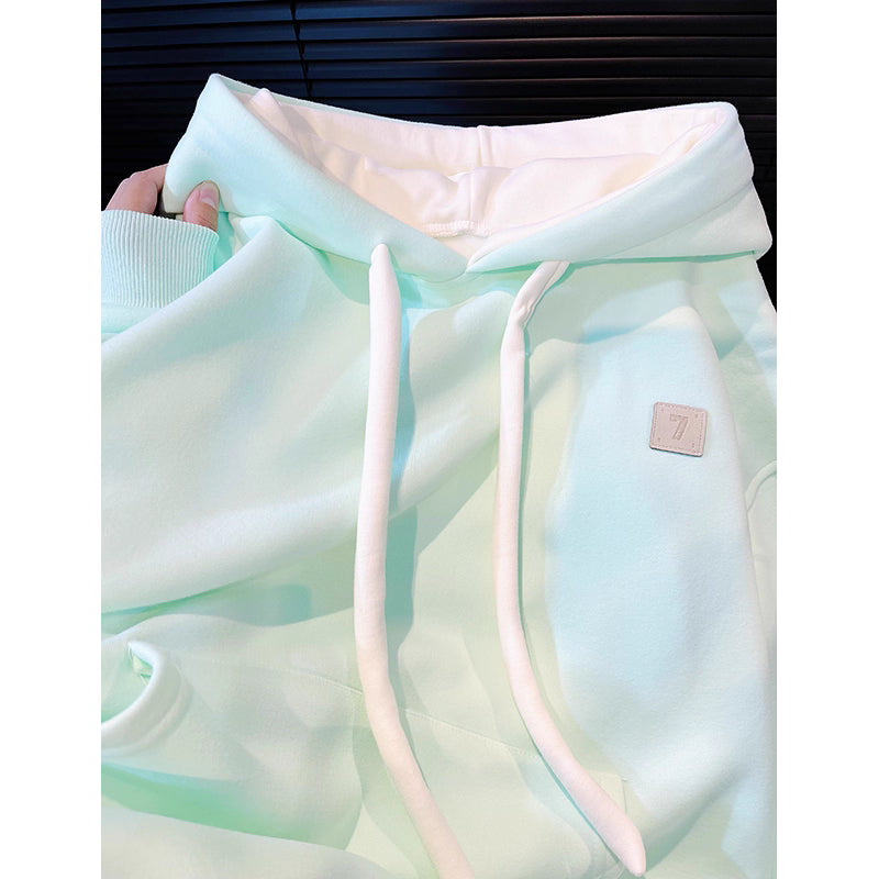 Jungkook-Inspired Mint Green Drawstring Hoodie – BTS Edition
