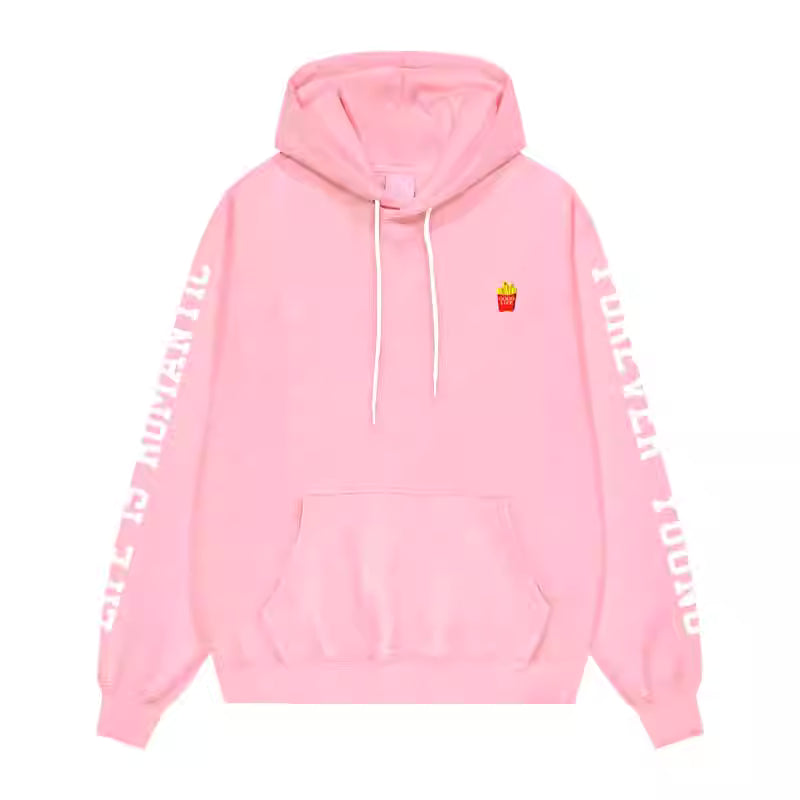 Jin-Inspired Pink Fries Hoodie – BTS Edition