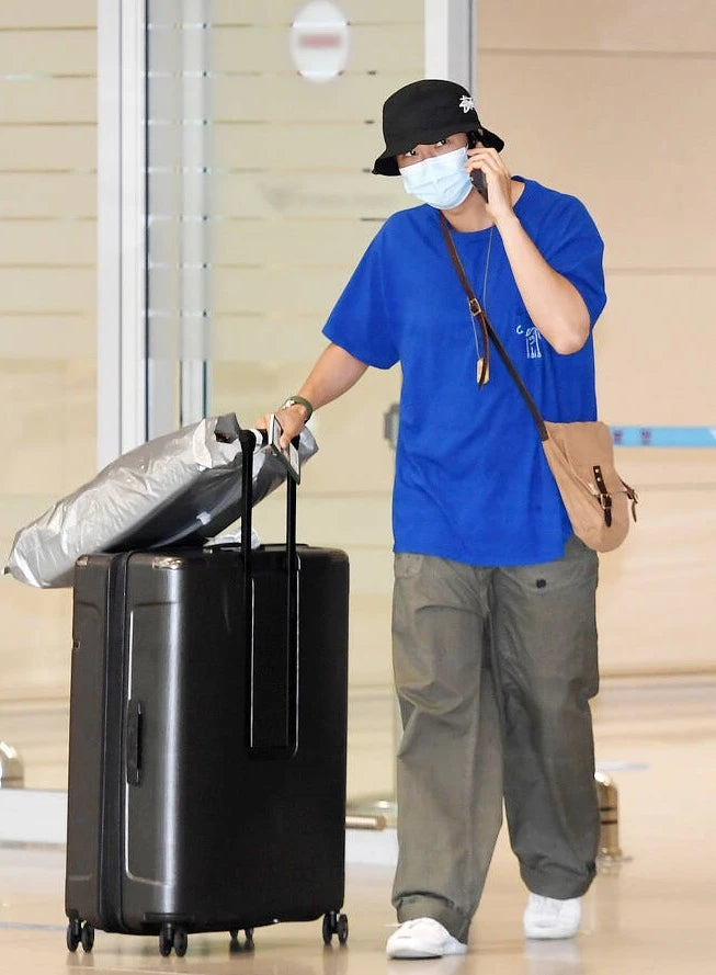 RM-Inspired Brown Messenger Canvas Bag – BTS Edition