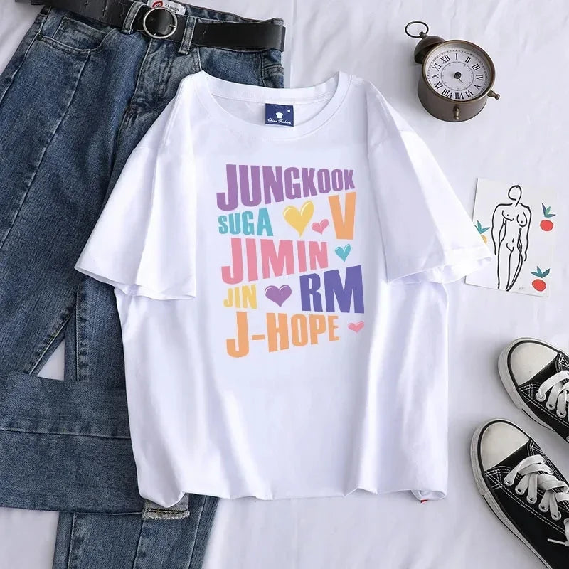 BTS Member T-Shirt White | – BTS