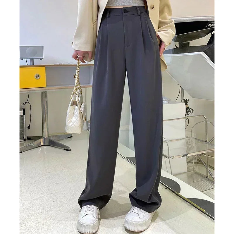 Taehyung-Inspired Beige Suit Pants – BTS Edition