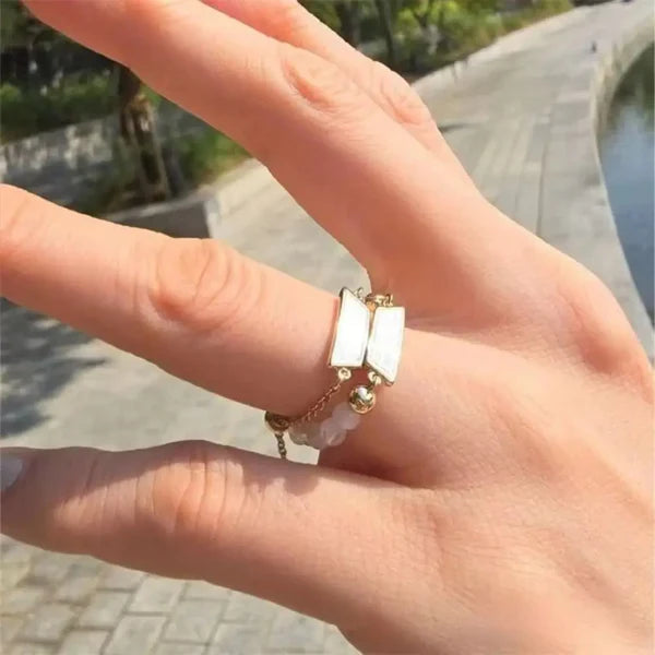 BTS Metal Chain Ring