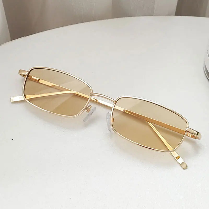 Hyunjin-Inspired Red Rectangle Frame Sunglasses – Stray Kids Edition