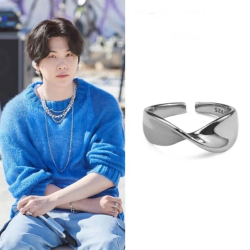 Silver Bow Ring | Suga – BTS