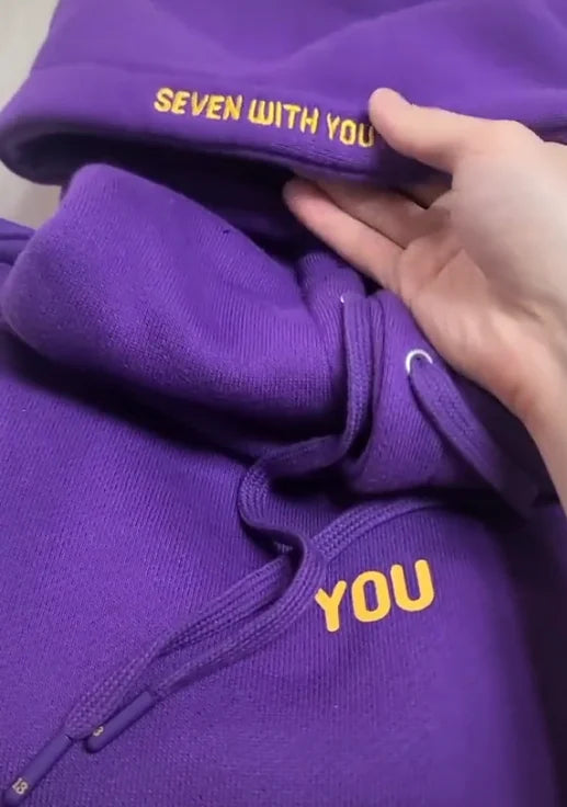 Jimin-Inspired Purple “You Never Walk Alone” Hoodie – BTS Edition