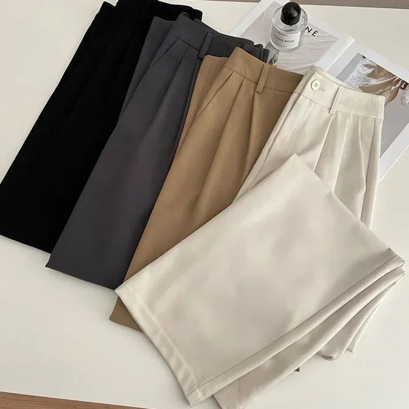 Taehyung-Inspired Beige Suit Pants – BTS Edition
