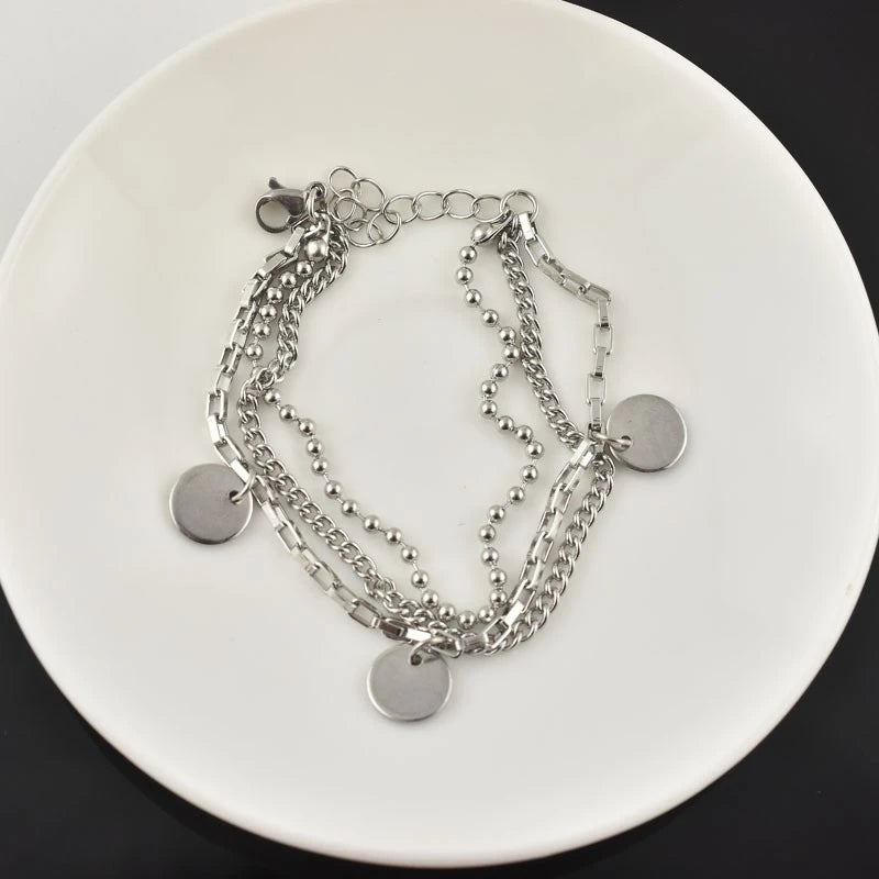 Jimin-Inspired Silver Chain Bracelet – BTS Edition