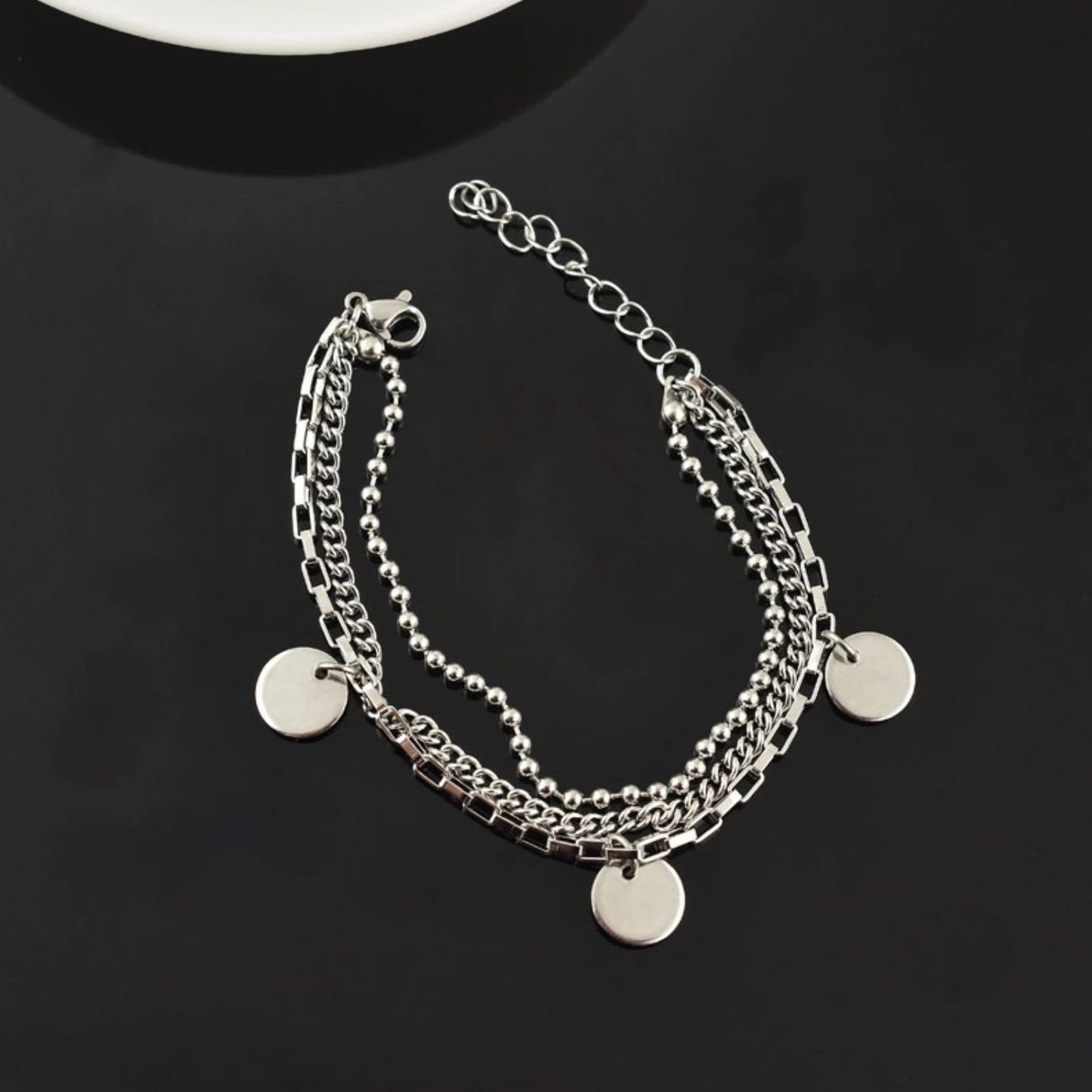 Jimin-Inspired Silver Chain Bracelet – BTS Edition