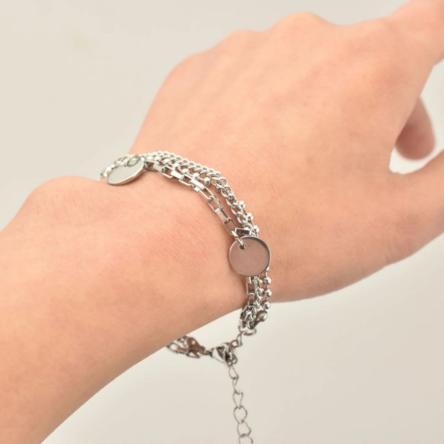 Jimin-Inspired Silver Chain Bracelet – BTS Edition