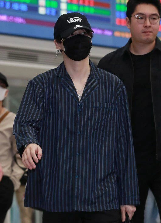 Suga-Inspired Airport Fashion Shirt – BTS Edition