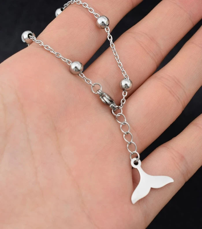 Suga-Inspired Silver Dolphin Tail Bracelet – BTS Edition