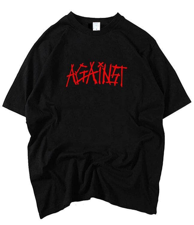 Taehyung-Inspired Black Against T-Shirt – BTS Edition