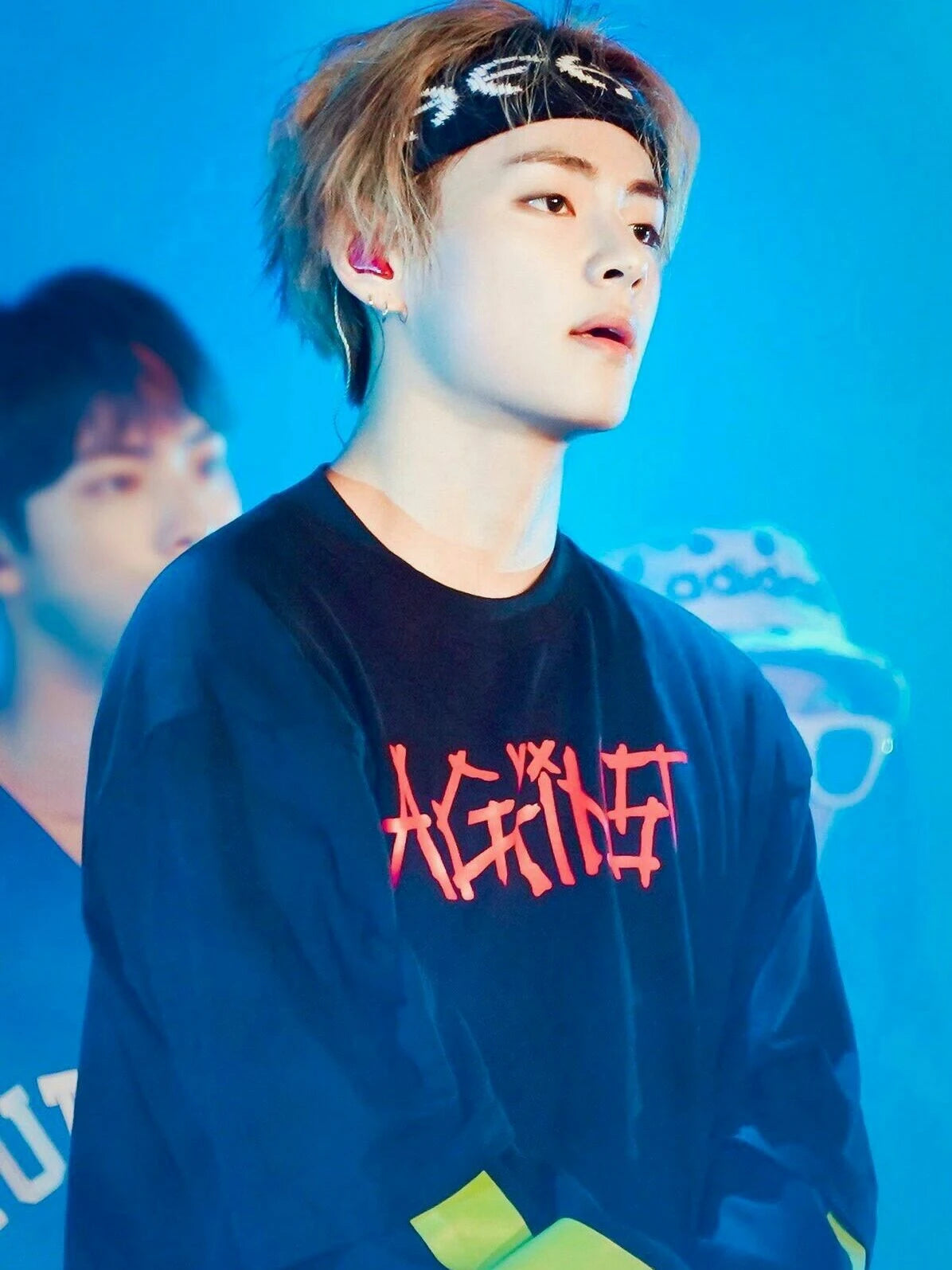 Taehyung-Inspired Black Against T-Shirt – BTS Edition