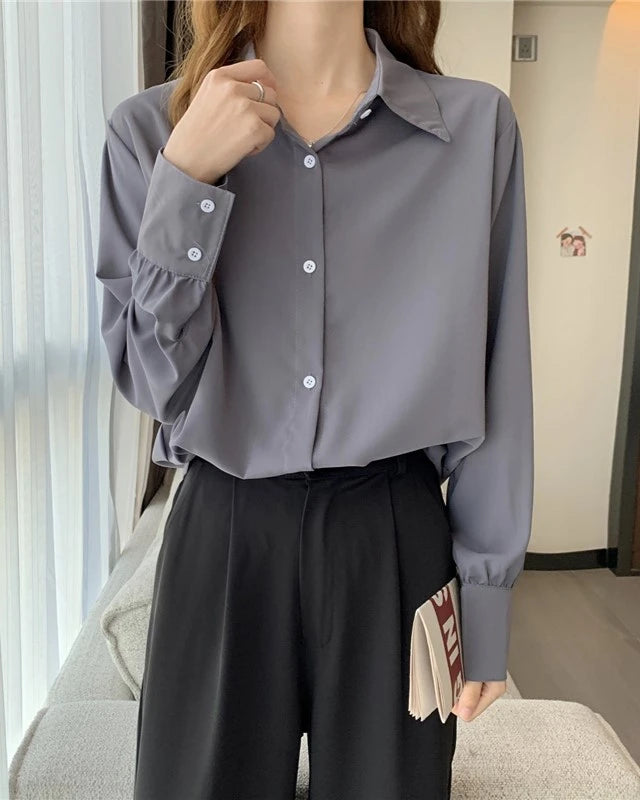 Taehyung-Inspired Beige Loose Shirt – BTS Edition