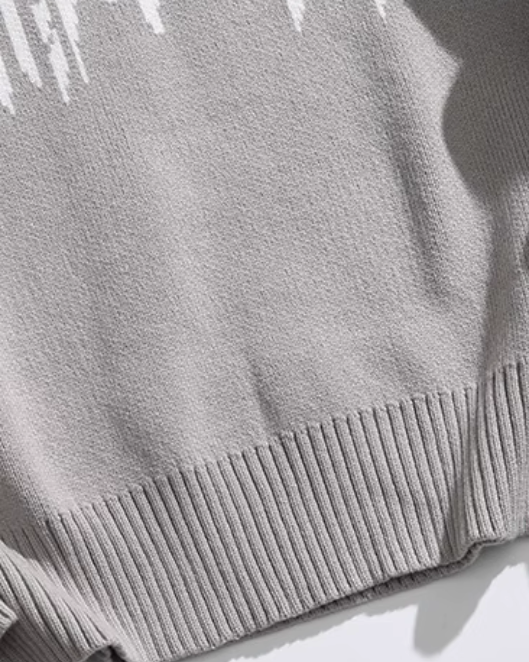 RM-Inspired Black and White Contrast Knitted Turtleneck Sweater – BTS Edition