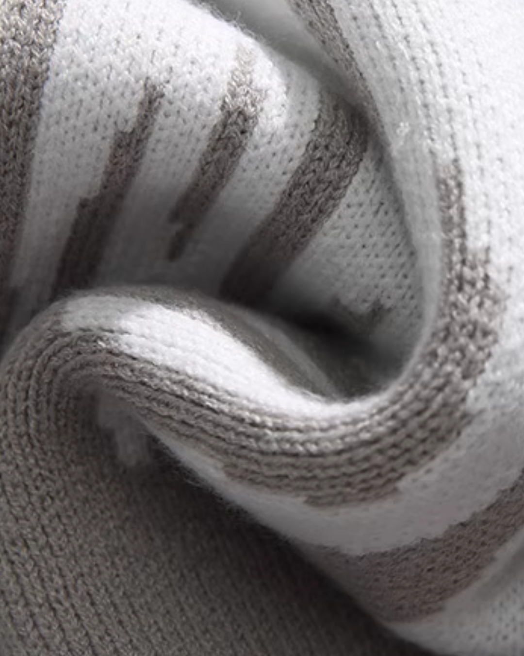 RM-Inspired Black and White Contrast Knitted Turtleneck Sweater – BTS Edition