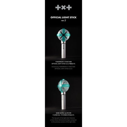 TXT TOMORROW X TOGETHER OFFICIAL LIGHT STICK Ver.2 w/ Strap, Bag, 5 Foto Karte