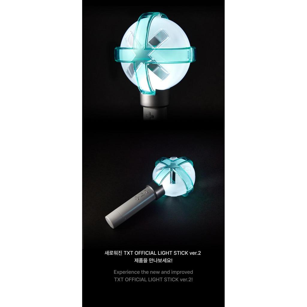 TXT TOMORROW X TOGETHER OFFICIAL LIGHT STICK Ver.2 w/ Strap, Bag, 5 Foto Karte