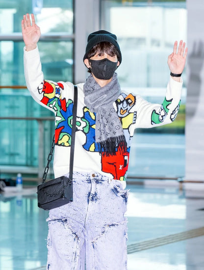 J-Hope-Inspired Black Chain Crossbody Bag – BTS Edition