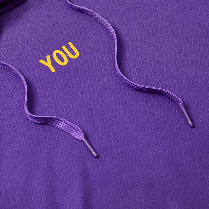 Jimin-Inspired Purple “You Never Walk Alone” Hoodie – BTS Edition