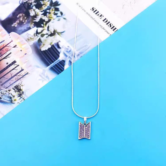 BTS-Inspired Diamond Crystal Necklace – Edition