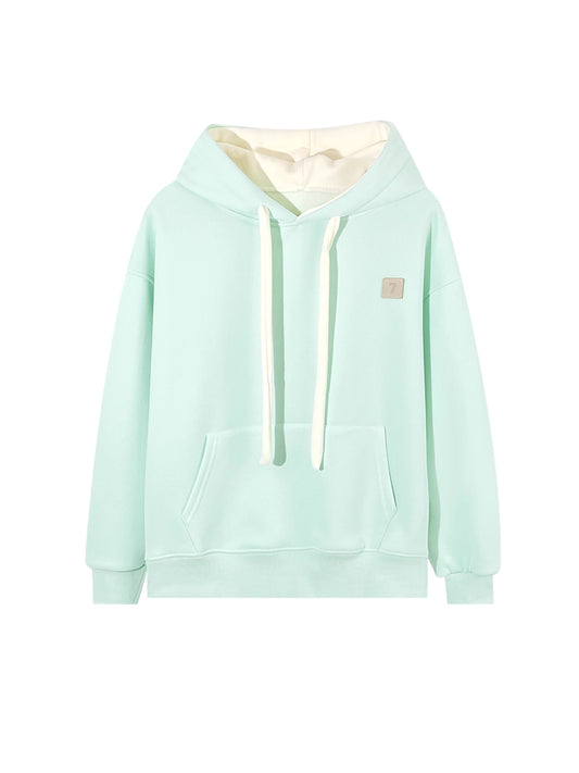 Jungkook-Inspired Mint Green Drawstring Hoodie – BTS Edition