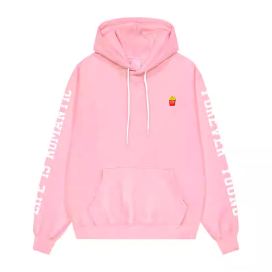 Jin-Inspired Pink Fries Hoodie – BTS Edition