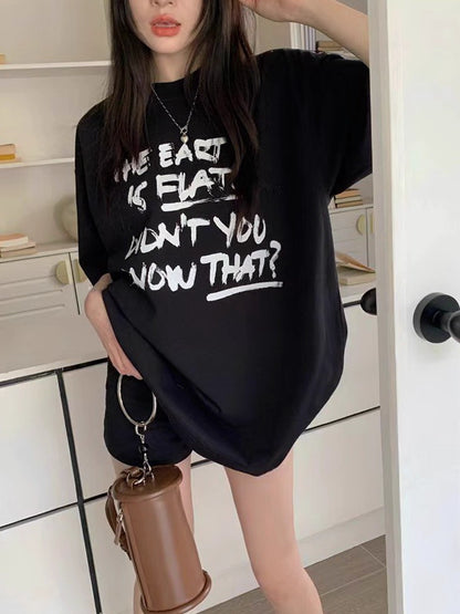 Suga-Inspired Black "The Earth Is Flat" T-Shirt – BTS Edition