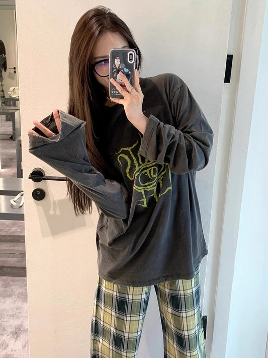Jimin-Inspired Grey ‘Roots Of Life’ Long Sleeve T-Shirt – BTS Edition