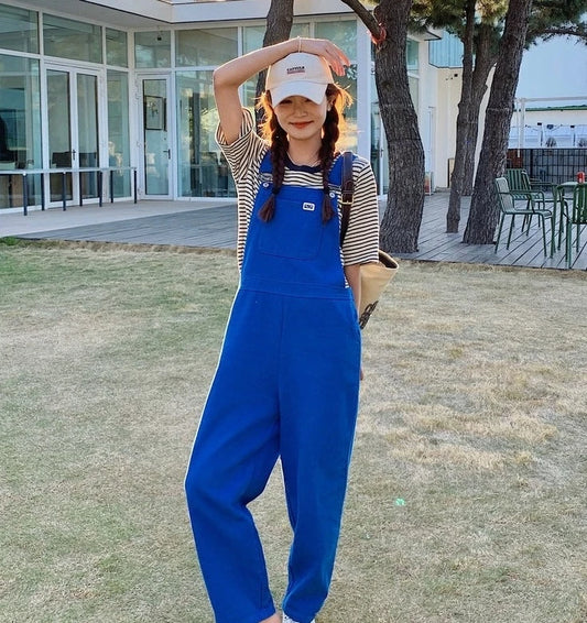 Rami-Inspired Royal Blue Casual Overall – BabyMonster Edition