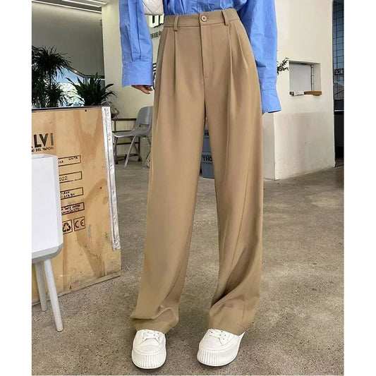 Taehyung-Inspired Beige Suit Pants – BTS Edition