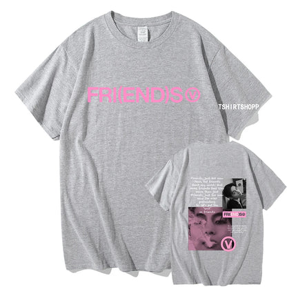 Taehyung-Inspired Friends Oversized T-Shirt – BTS Edition