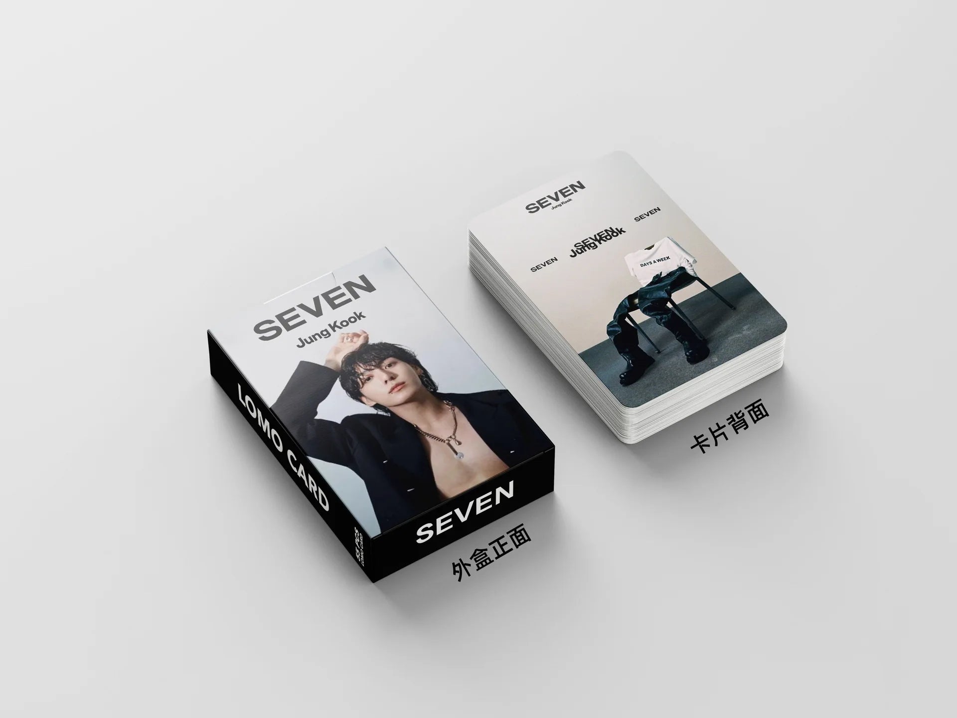BTS 　カード SEVEN Photocard Set (55x) | Jungkook – BTS – Seven Wear