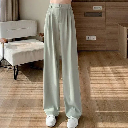 Taehyung-Inspired Beige Suit Pants – BTS Edition