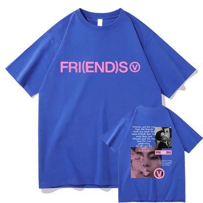 Taehyung-Inspired Friends Oversized T-Shirt – BTS Edition
